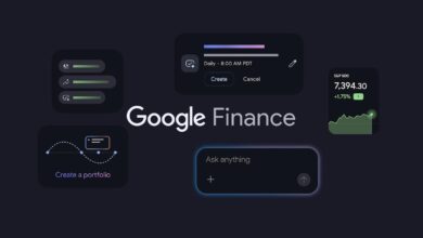 تطبيق Google Finance الحديث لمراجعة البيانات المالية