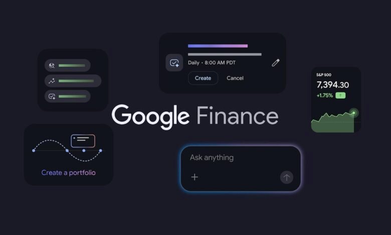 تطبيق Google Finance الحديث لمراجعة البيانات المالية
